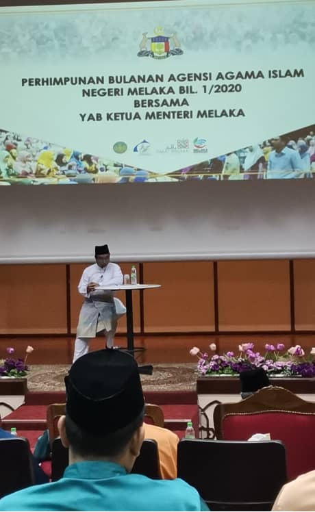 Majlis Perhimpunan Bulanan Agensi Agama Islam Negeri Melaka Bilangan 1 Tahun 2020
